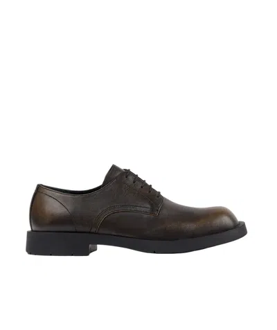 Camperlab Square-toed Derby Shoes In Black
