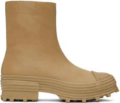 Camperlab Taupe Traktori Boots In Medium Beige