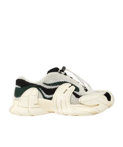 Camper Lab Tormenta White-green Textile Sneakers In Multi