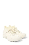 Camperlab Tossu Mixed Media Sneaker In White Natural