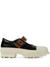 Camperlab Traktori Buckle-strap Platform Loafers In Black