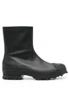 Camperlab Traktori Leather Boots In Black