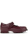 Camperlab Traktori Leather Loafers In Red