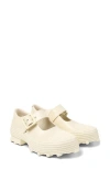 Camperlab Traktori Lug Sole Mary Jane In White Natural