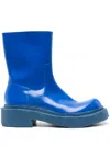 Camperlab Vamonos Chunky-sole Leather Boots In Blue