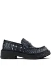 Camperlab Vamonos Loafer Mit Kroko-optik In Grau