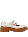 Camperlab Vamonos Double-buckle Loafers In White
