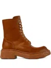 Camperlab Vamonos Lace-up Chunky Sole Combat Boots In Brown