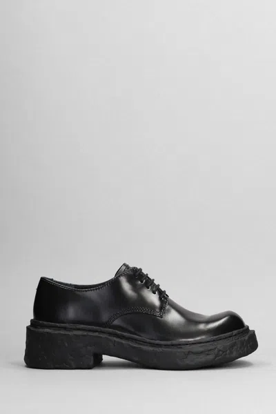 Camperlab Vamonos Leather Derby Shoes In Black