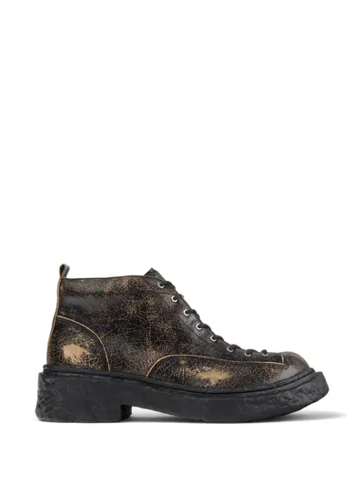 Camperlab Vamonos Leather Ankle Boots In Brown
