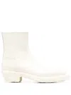 Camperlab Venga Leather Ankle Boots In White