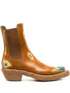 Camperlab Venga Pointed-toe Ankle Boots In Brown