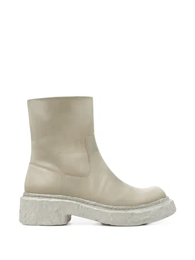 Camperlab Vámonos Leather Ankle Boots In Nude