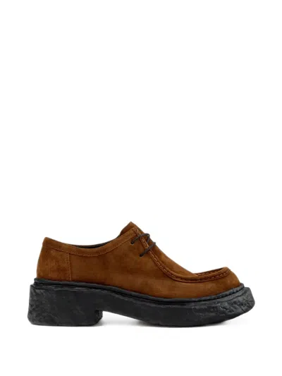 Camperlab Vámonos Suede Loafers In Brown
