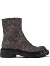 Camperlab Vámonos Textured-finish Ankle Boots In 灰色