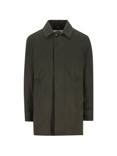 Camplin Button-fastening Single-breasted Coat In Green