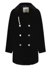 Camplin Double-breasted Coat In Black
