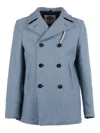 Camplin Double-breasted Coat In Blue