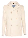 Camplin Double-breasted Field Jacket In Neutral