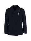 Camplin Double-breasted Storm Jacket In Blue