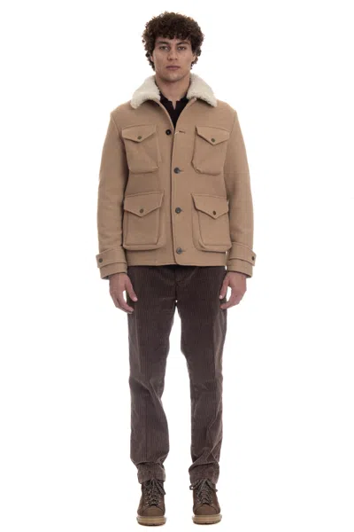 Camplin Elegant Camel Overcoat For Men - Fall/winter 2024 Edition In Multi