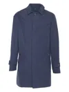 Camplin Field Jacket With Button Closure In Blue