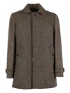 Camplin Single-breasted Coat In Brown