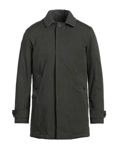 Camplin Man Coat Dark Green Size 46 Cotton, Polyester, Nylon, Virgin Wool