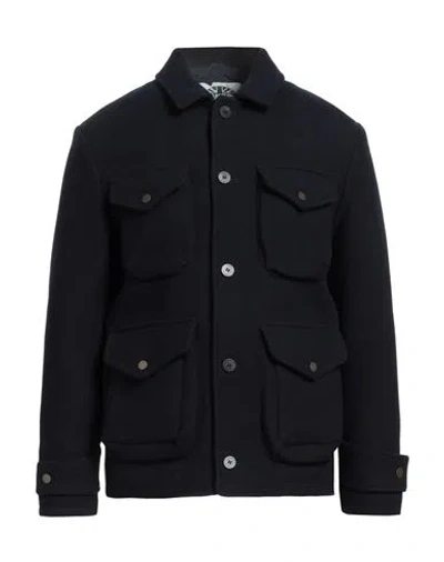 Camplin Man Jacket Midnight Blue Size 42 Wool, Polyamide In Black