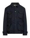 Camplin Man Jacket Navy Size 46 Wool, Polyamide In Blue