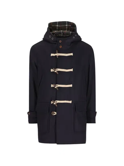 Camplin Toggle-fastening Hooded Coat In Black