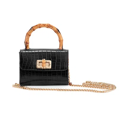Campo Marzio Roma 1933 Women's Bamboo Mini Bag - Black