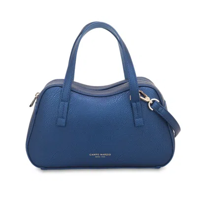 Campo Marzio Roma 1933 Women's Brooke Bowling Bag  Metallic Blue  - Dark Denim