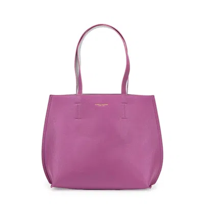 Campo Marzio Roma 1933 Women's Pink / Purple Iconic Midi Tote Bag - Mauve Silver