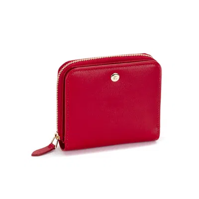 Campo Marzio Roma 1933 Women's Red Sibyl Coin Wallet Flame Scarlet*