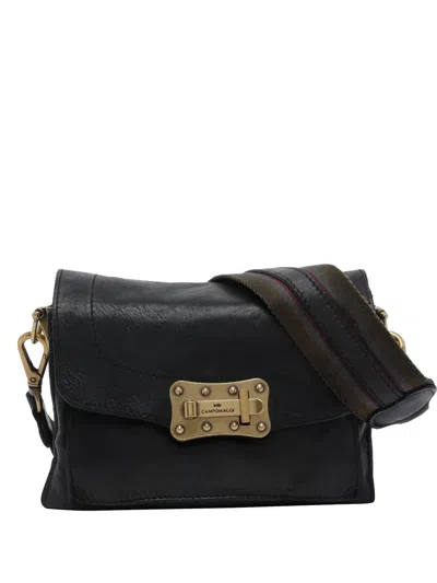 Campomaggi Agnese Leather Shoulder Bag In Black