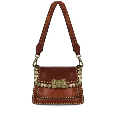 Campomaggi Agnese S Cognac Crossbody Bag In Brown