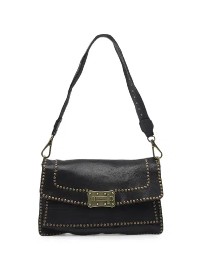 Campomaggi Agnese Stud-embellished Leather Tote Bag In Black