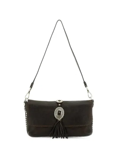 Campomaggi Artemisia Embellished Tassel-detail Shoulder Bag In Brown