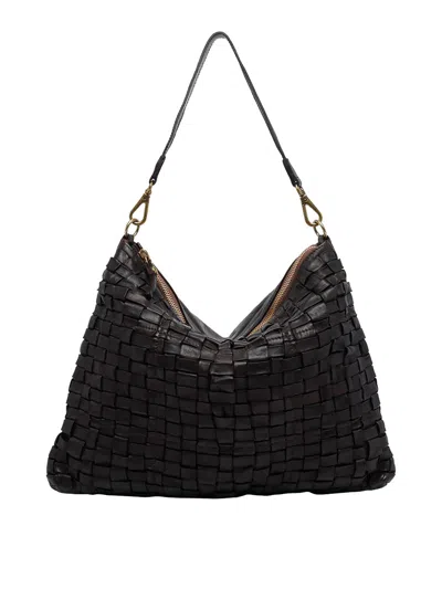 Campomaggi Black Carla Shoulder Bag In Brown