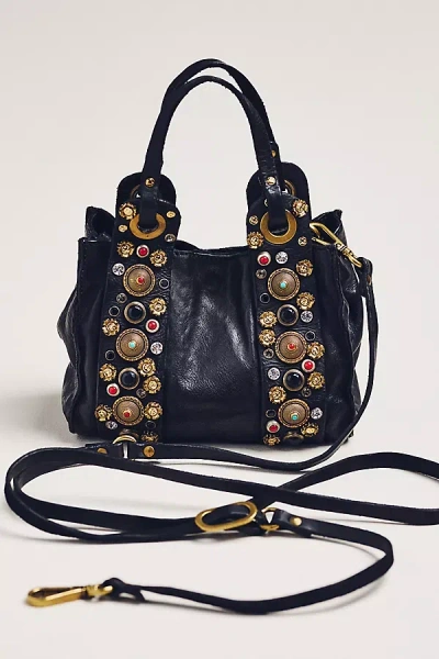 Campomaggi Dafne Studded Crossbody Bag In Black