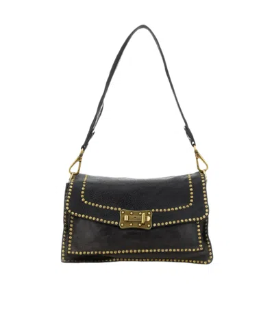 Campomaggi Flap Shoulder Bag In Black