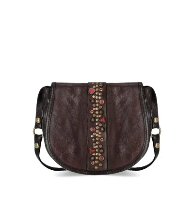 CAMPOMAGGI IRENE DARK BROWN CROSSBODY BAG
