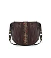 Campomaggi Irene Dark Brown Crossbody Bag In Purple