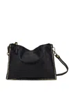 Campomaggi Kura Studded Shoulder Bag In Black