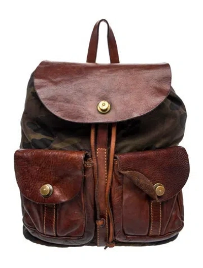 Pre-owned Campomaggi Leather Backpack In Brown