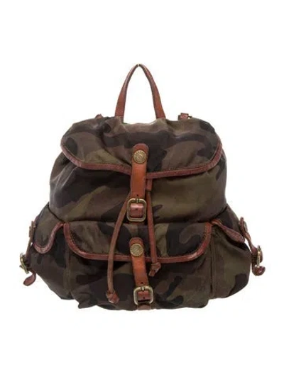 Pre-owned Campomaggi Leather Backpack In Brown