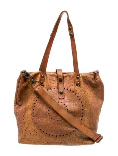 Pre-owned Campomaggi Leather Bucket Bag In Brown
