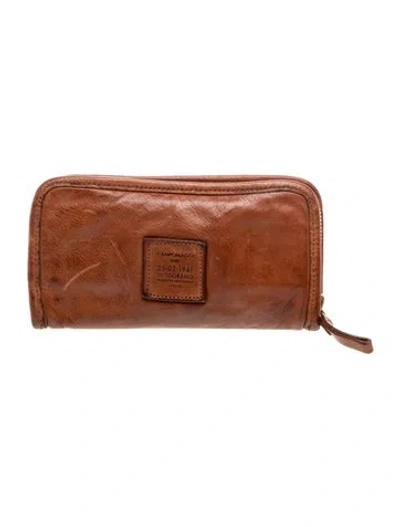 Pre-owned Campomaggi Leather Clutch In Brown