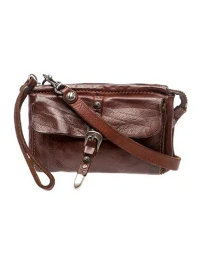 Pre-owned Campomaggi Leather Crossbody Bag In Brown